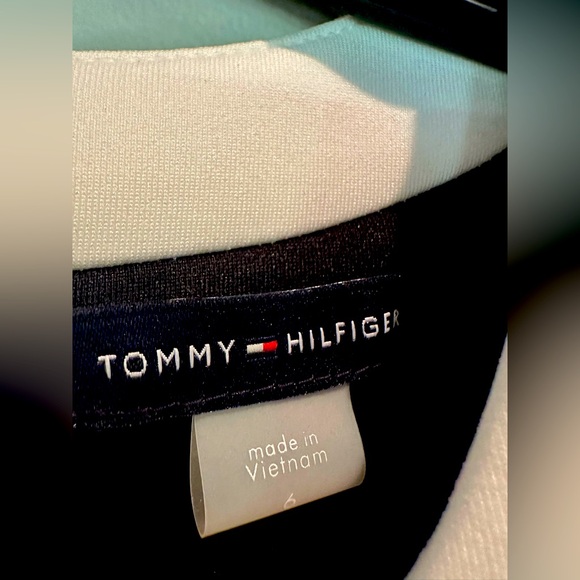 Tommy Hilfiger Women's black with white trim sleeveless dress. - Picture 3 of 3